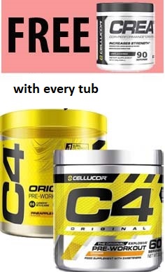 Cellucor C4 Preworkout - free creatine bf