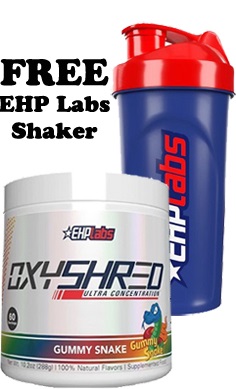 EHP Labs OXYSHRED ultra concentrate free shaker web