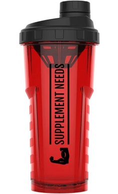 SUPPLEMENT NEEDS BIOCOTE ANTI BACTERIAL SHAKER - 750ML red