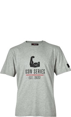 SUPPLEMENT NEEDS icon series t-shirt grey
