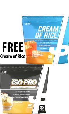 Trained By JP Iso Pro whey protein isolate free cream of rice