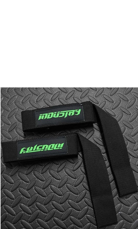 Industry Classic Lifting Straps - Black & Green - Image 3