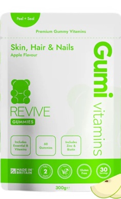 Gumi Vitamins Revive skin hair nails gummies
